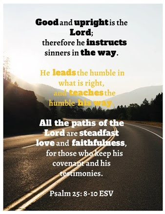 psalm 25: 8-10