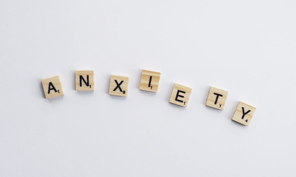 "anxiety" in scrabble tiles